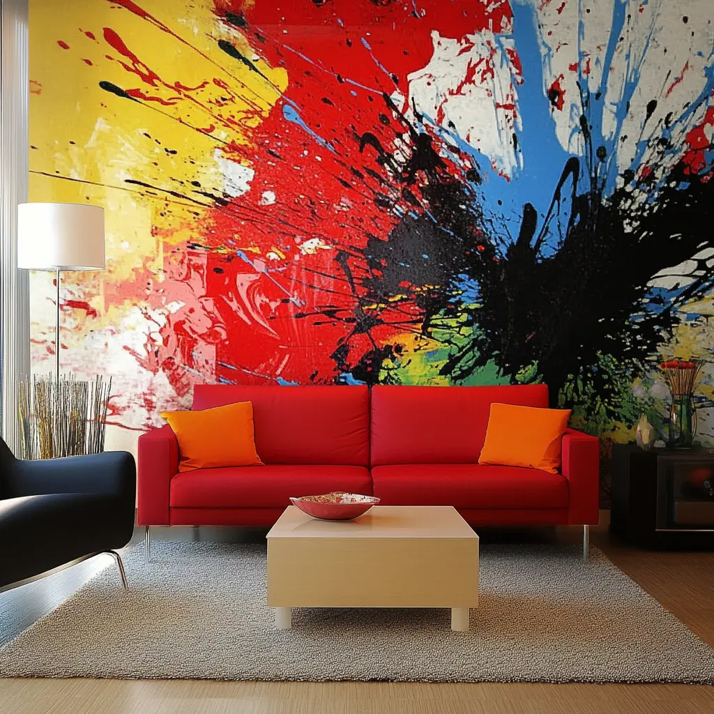 Abstract Paint Splashes