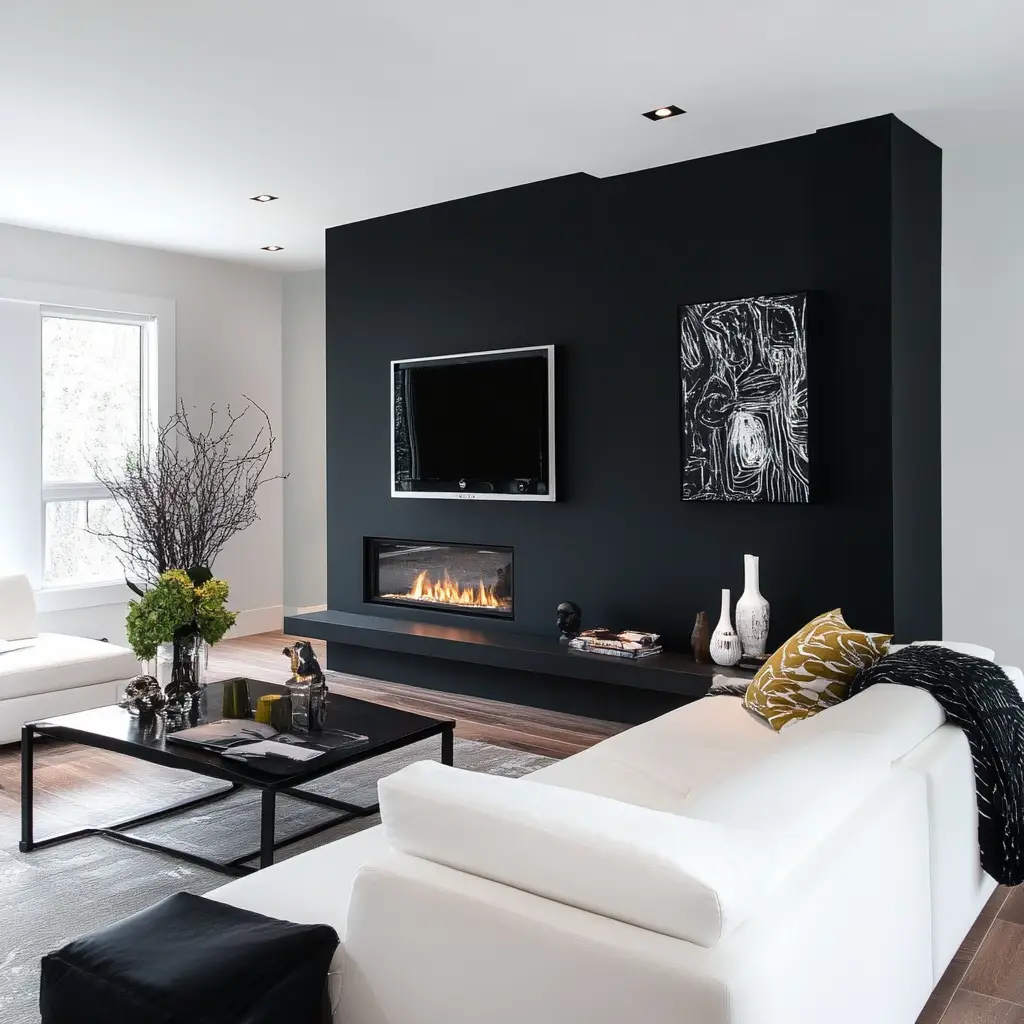 Black Accent Wall