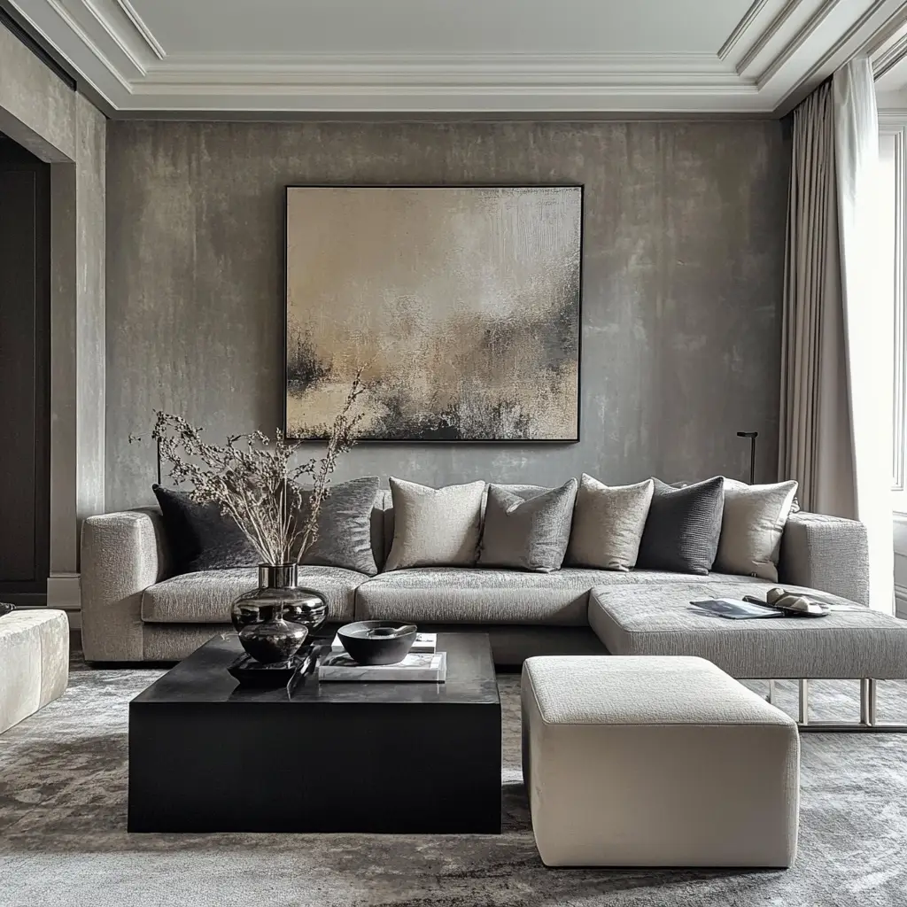 Charcoal and Cream Combo