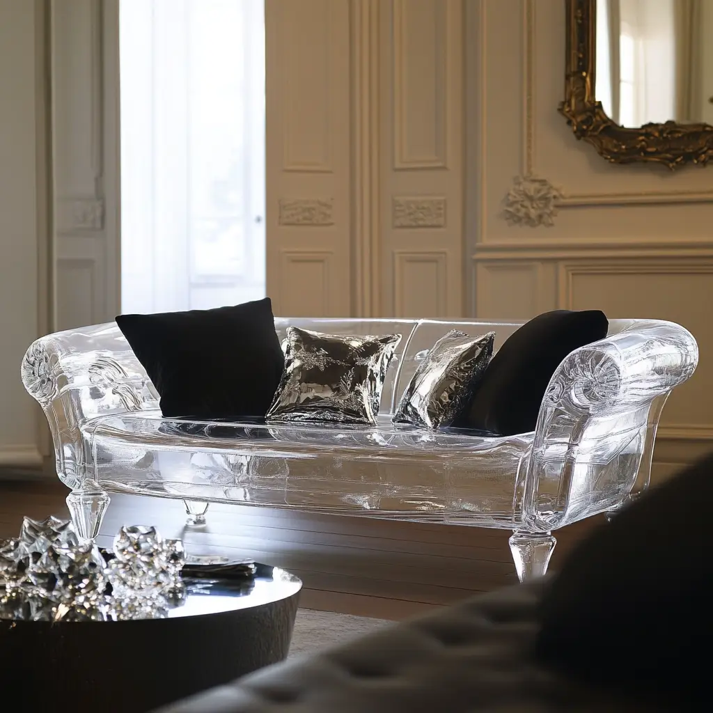 Clear or Lucite Sofas