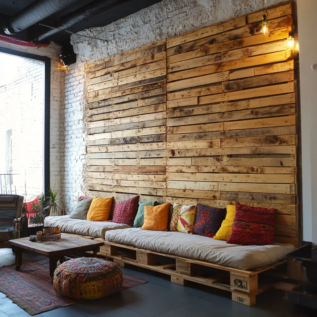 DIY Pallet Wall