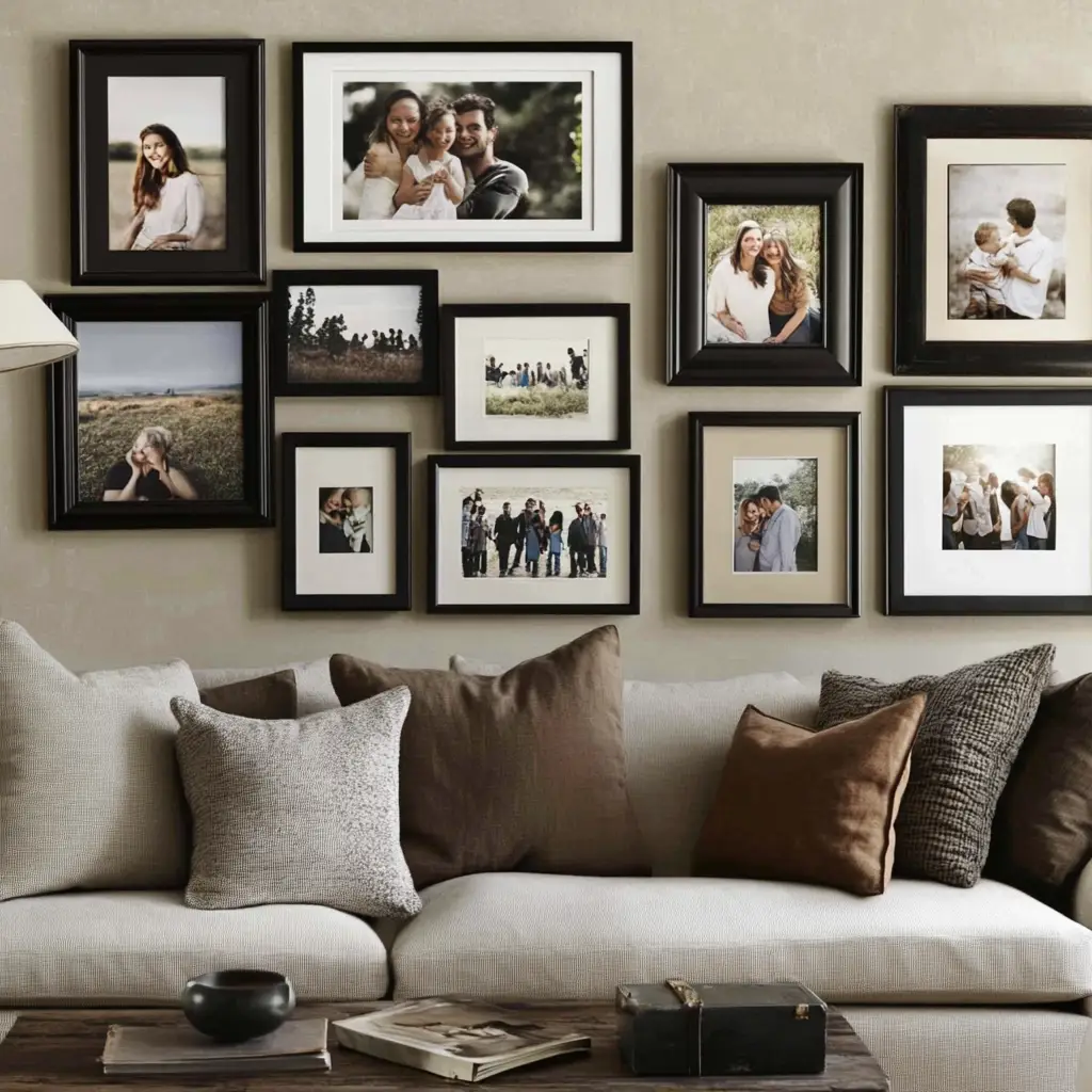 Gallery Wall of Family Photos
