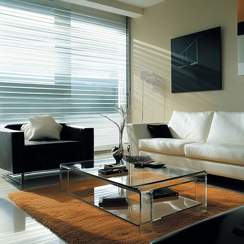 Go for Glass or Acrylic Furniture
