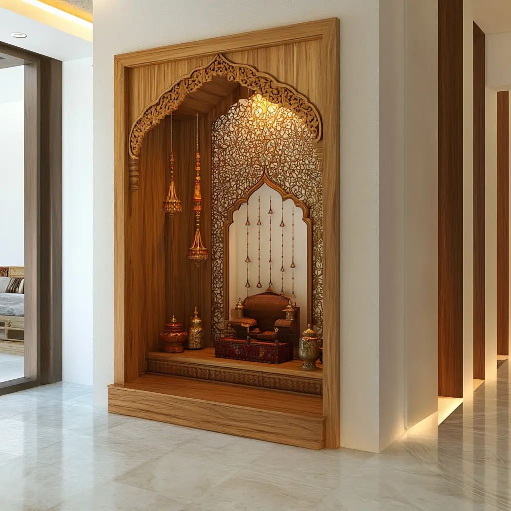 In-Wall Pooja Alcove