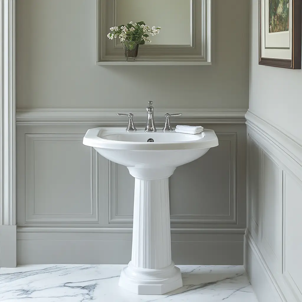 Install a Pedestal Sink