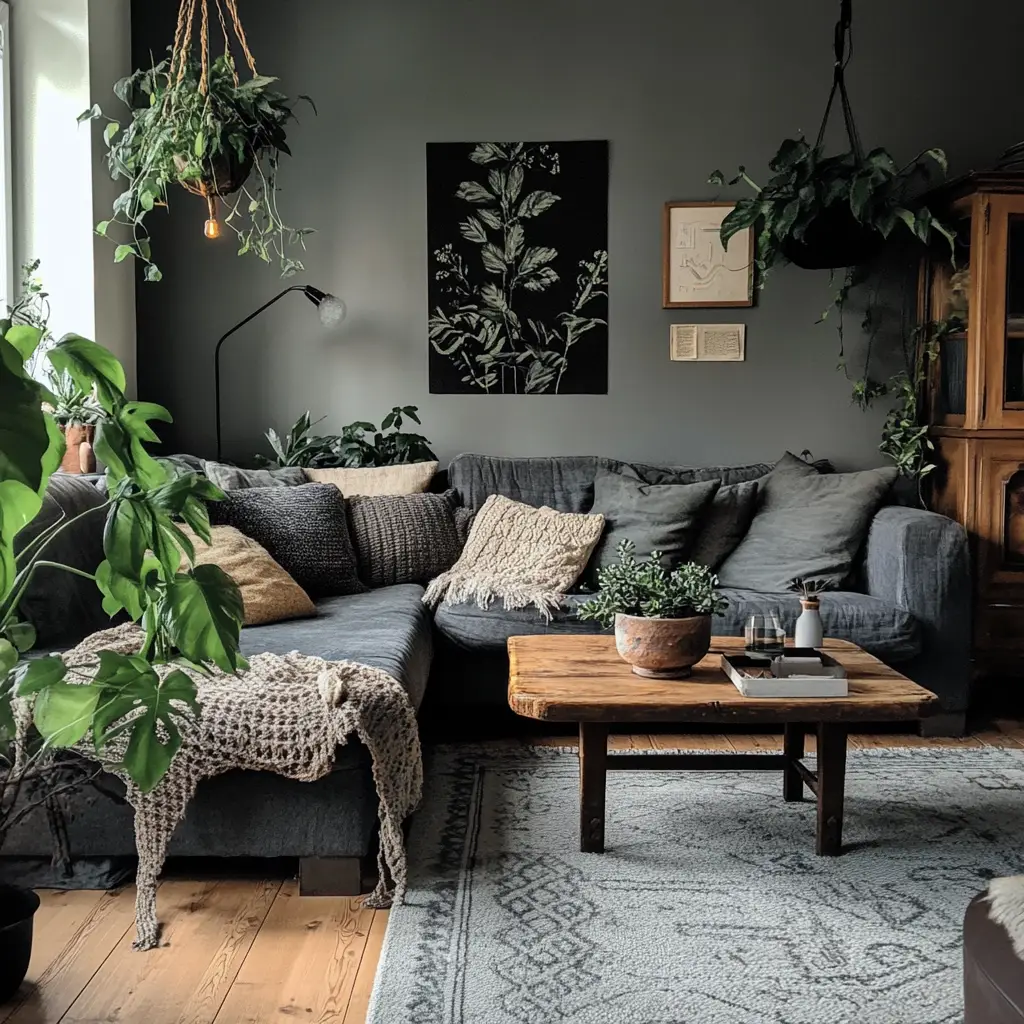 Minimalist Grey Living Room