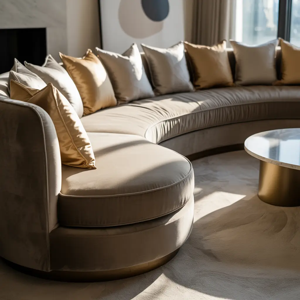 Neutral-Toned Sofa