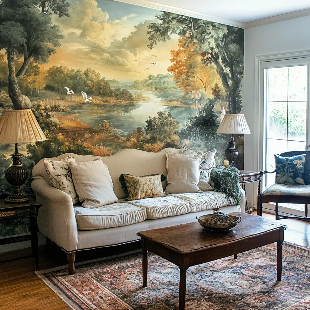 Painted or Stenciled Mural