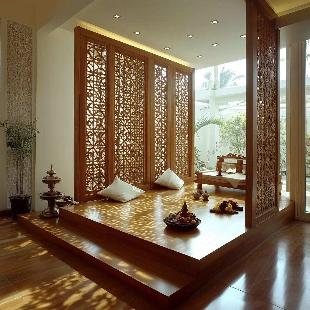 Partitioned Pooja Space