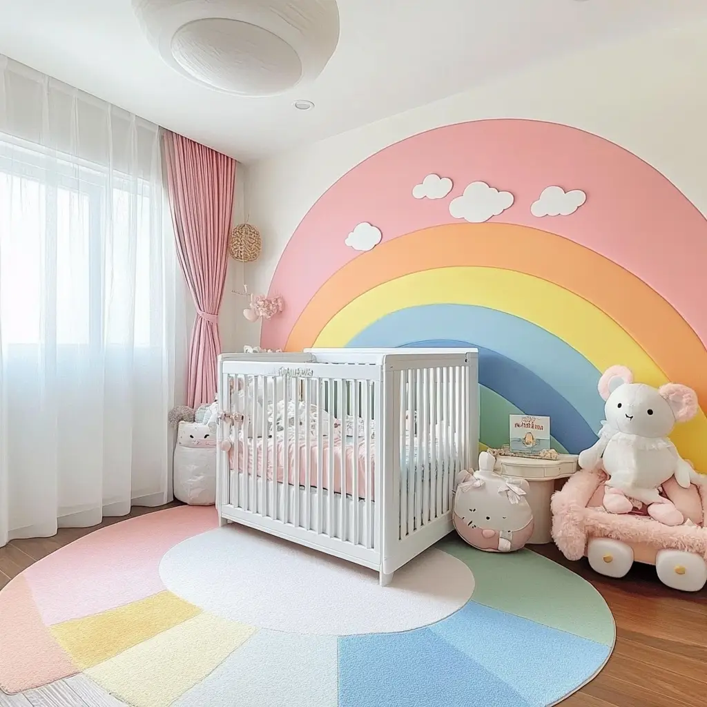 Pastel Rainbow Walls