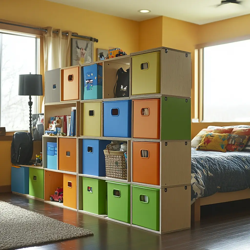 Storage Cubes With Bins