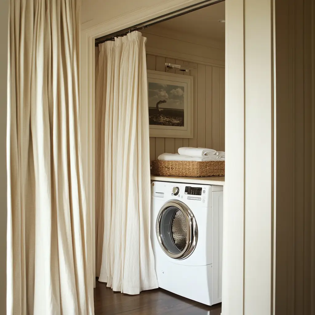 Use Curtain Panels to Hide the Area