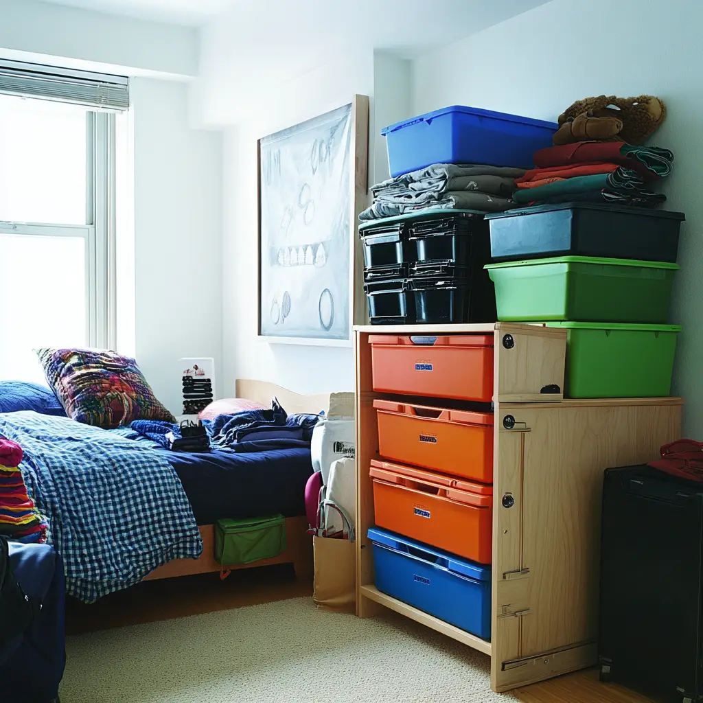 Use Stackable Bins or Drawers