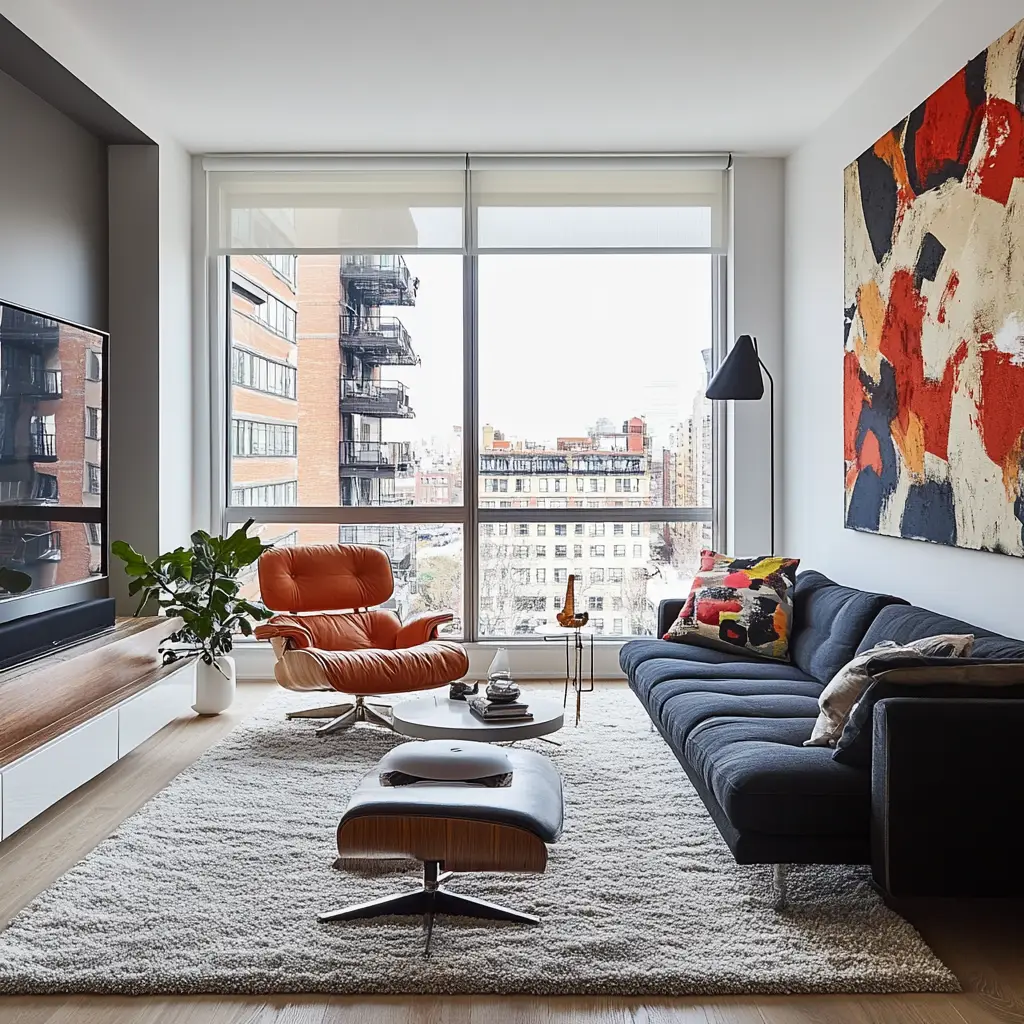 Use a Large Rug to Define the Space