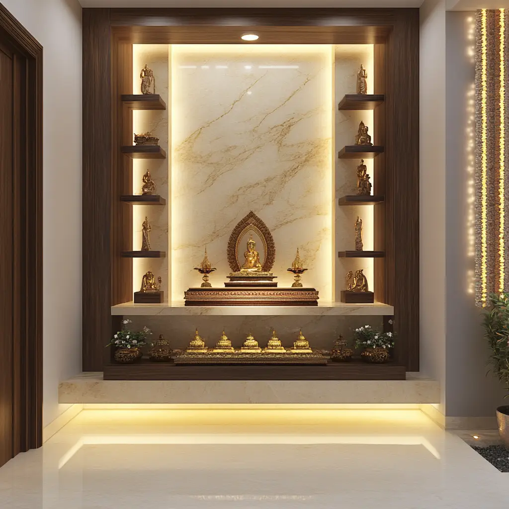 Wall-Mounted Pooja Unit
