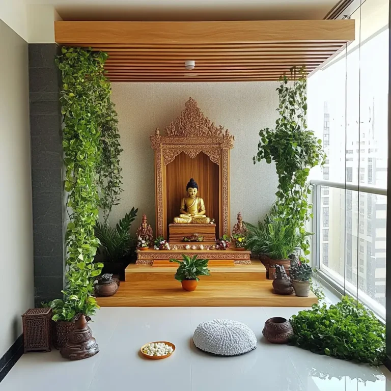 24 Indian Modern Pooja Room Ideas