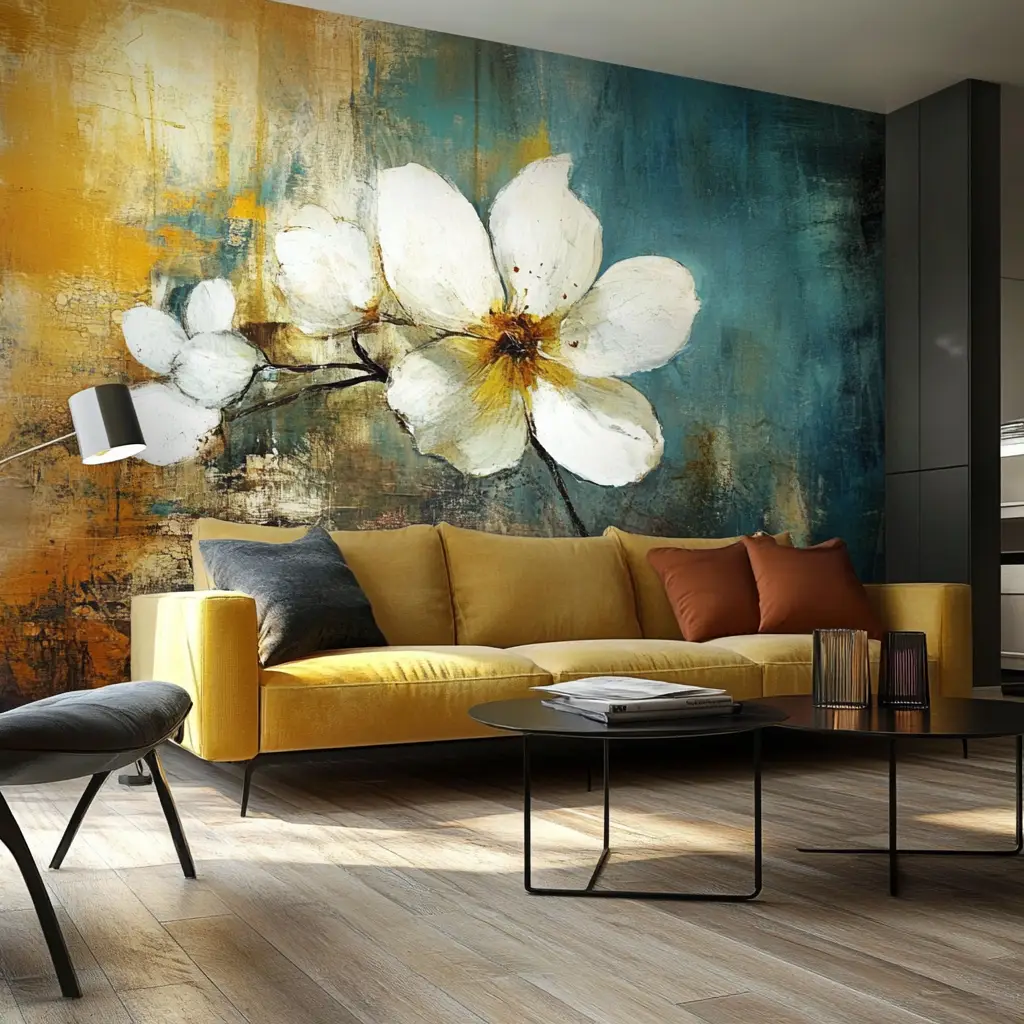 Accent Wall with Paint or Wallpaper