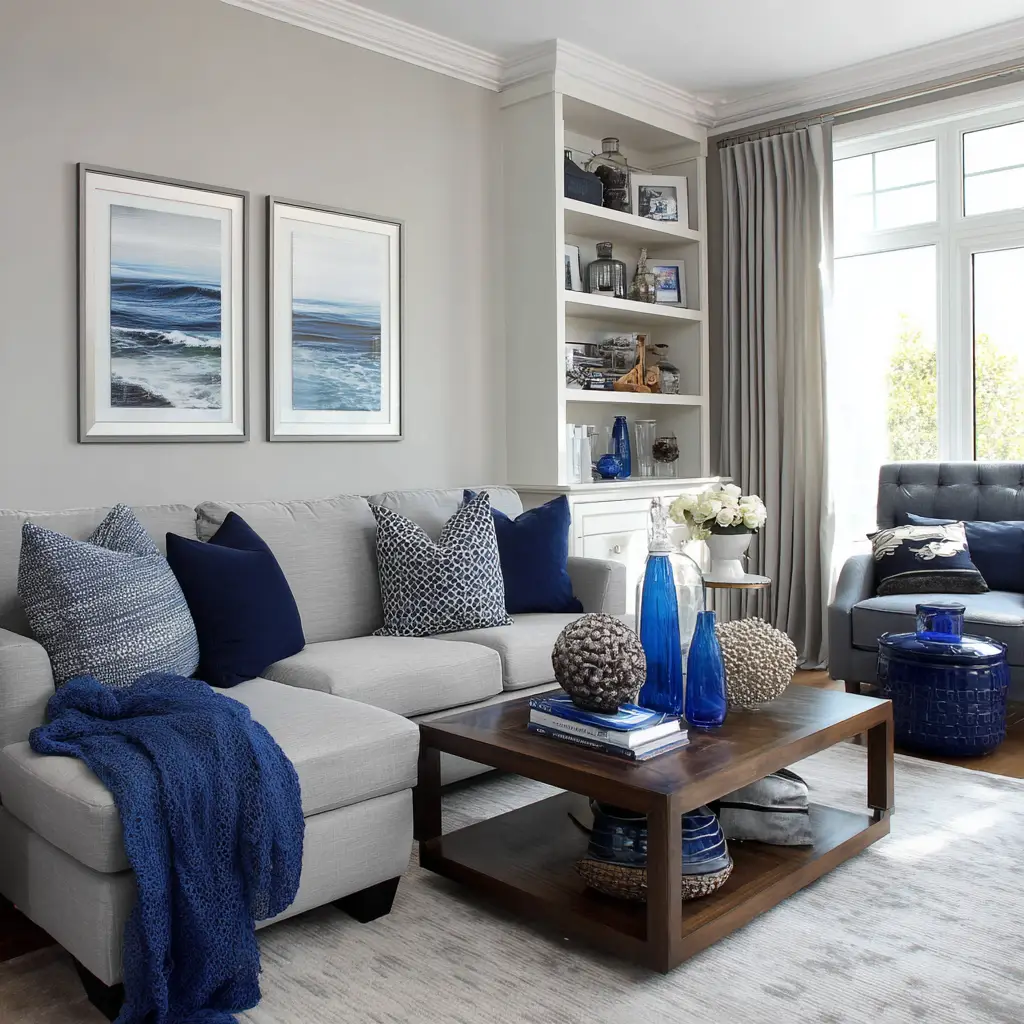 Accent with Navy Blue