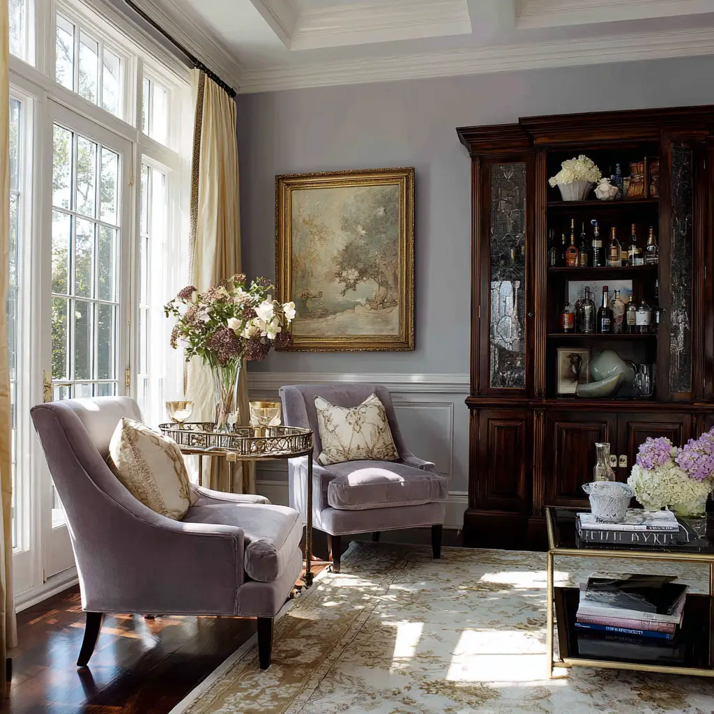 Add a Bar Cart or Cabinet