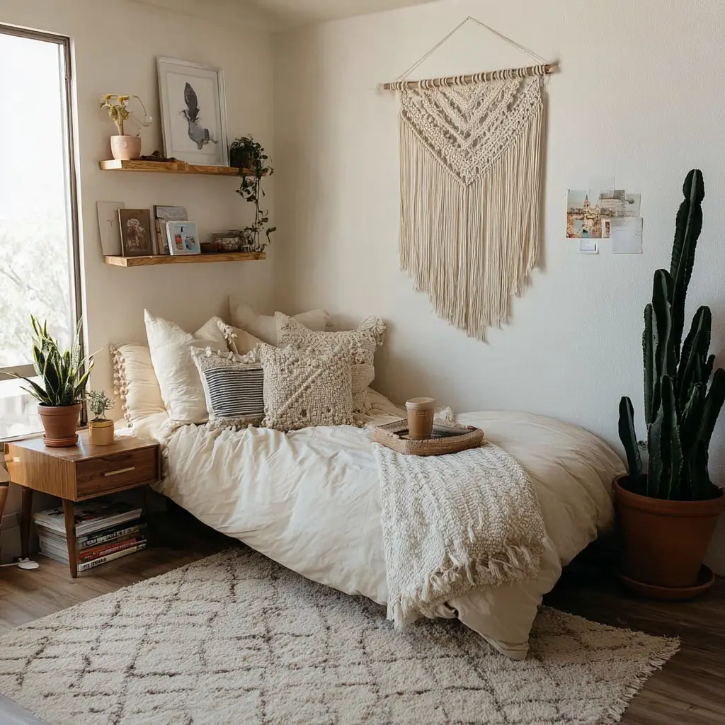 Add a Wall Hanging or Macrame Piece