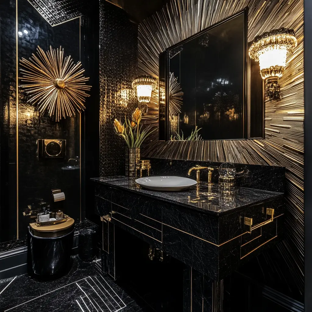 Art Deco-Inspired Dark Glam