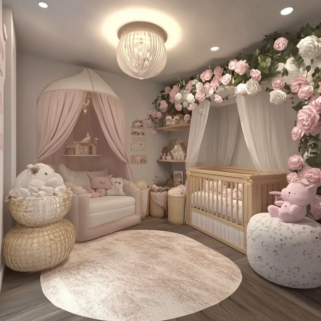 Barbiecore Baby Room
