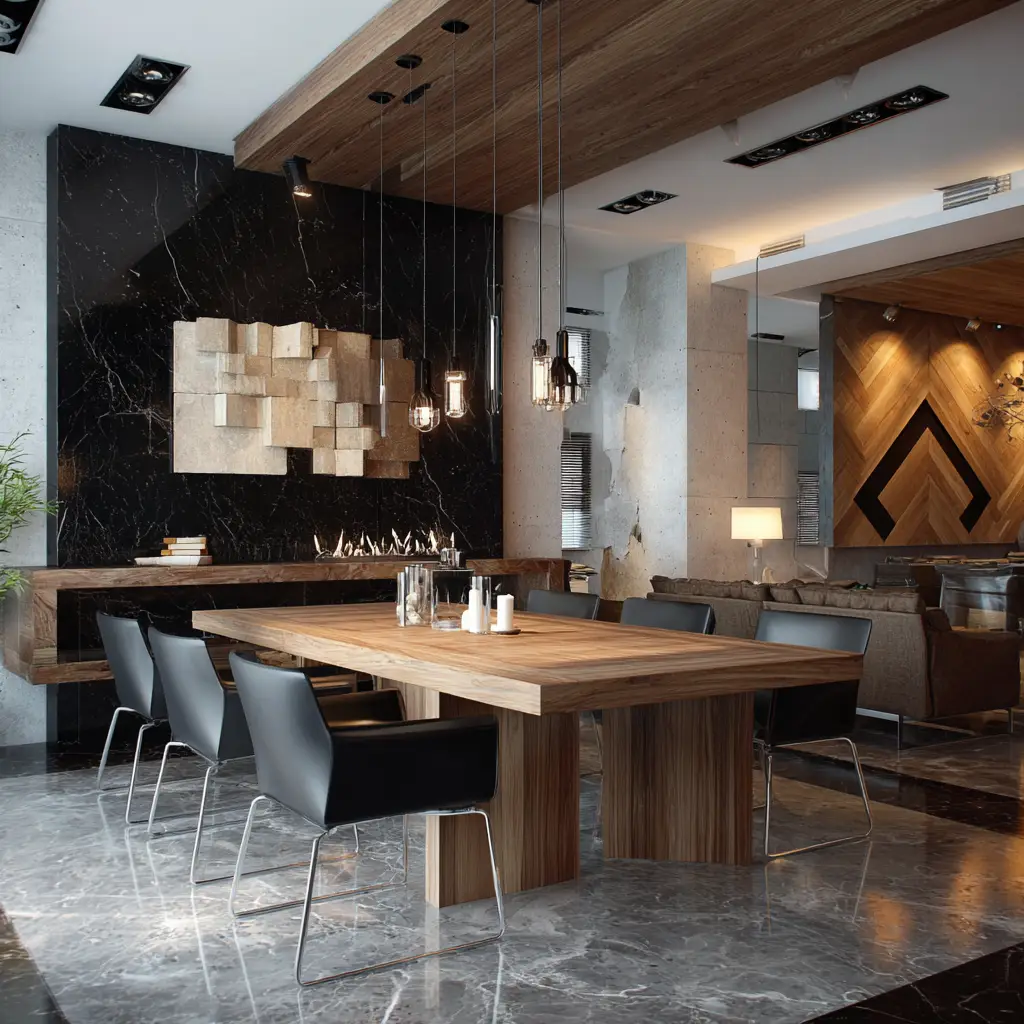 Black Accents for Contrast