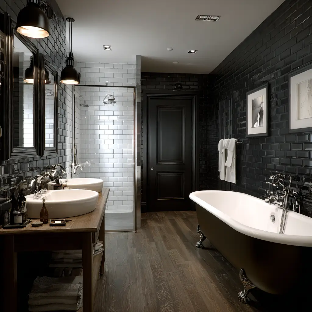 Black and White Bathroom