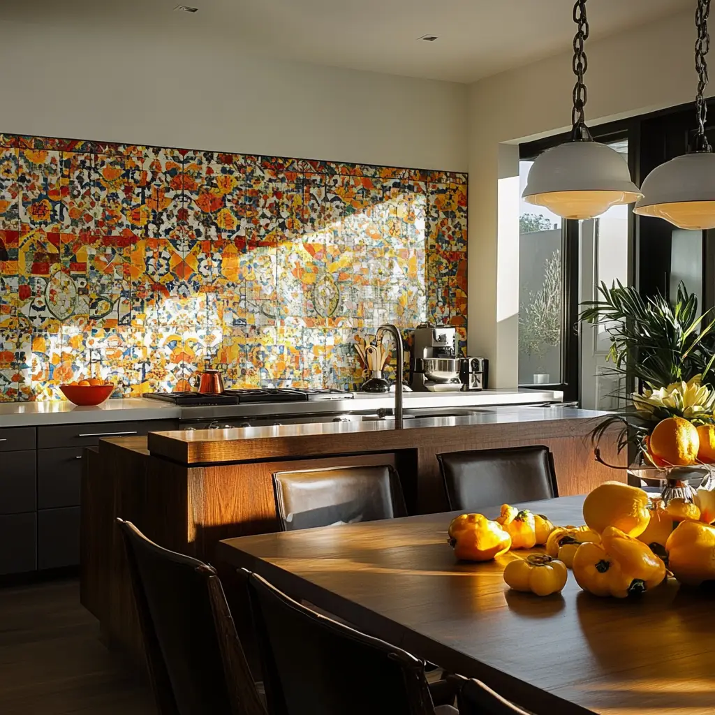 Bold Backsplash Drama