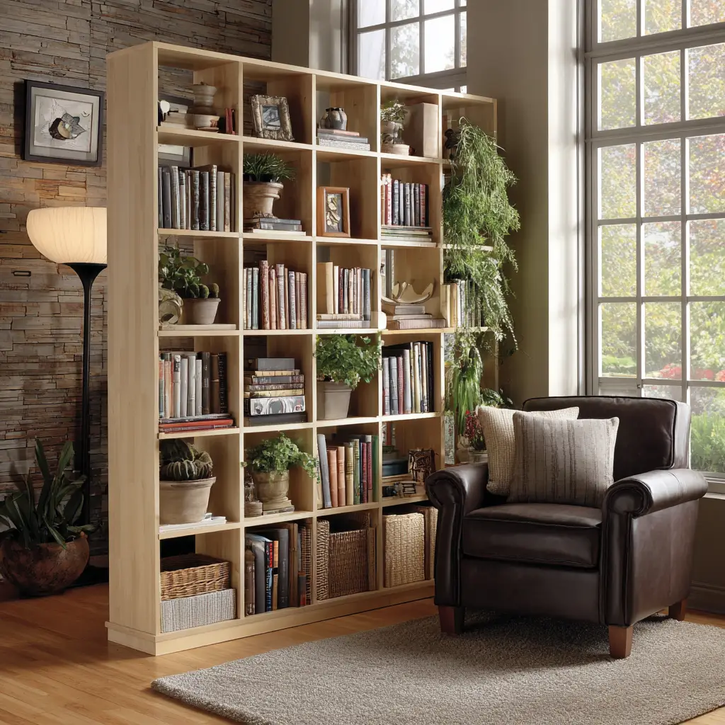 Bookcase with Hidden Storage