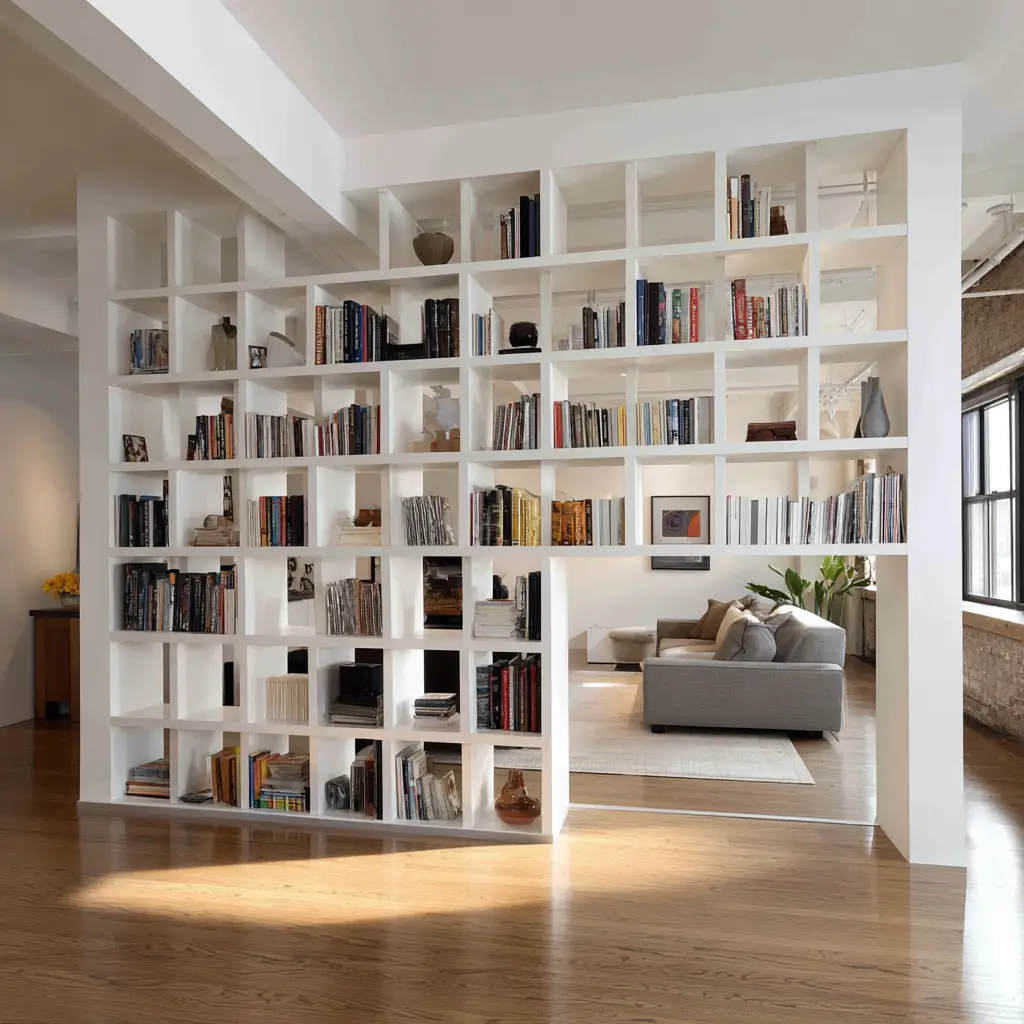 Built-In Bookcase Wall