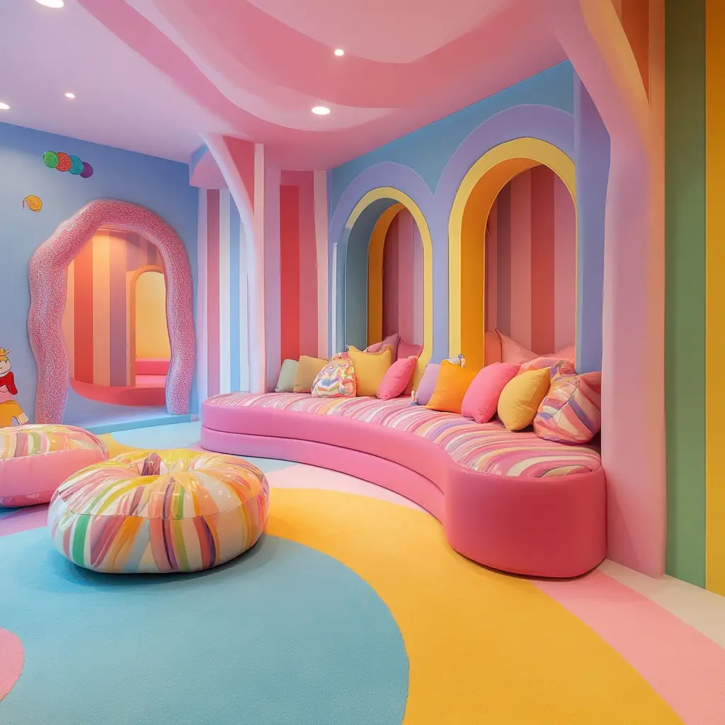 Candy-Themed Playroom