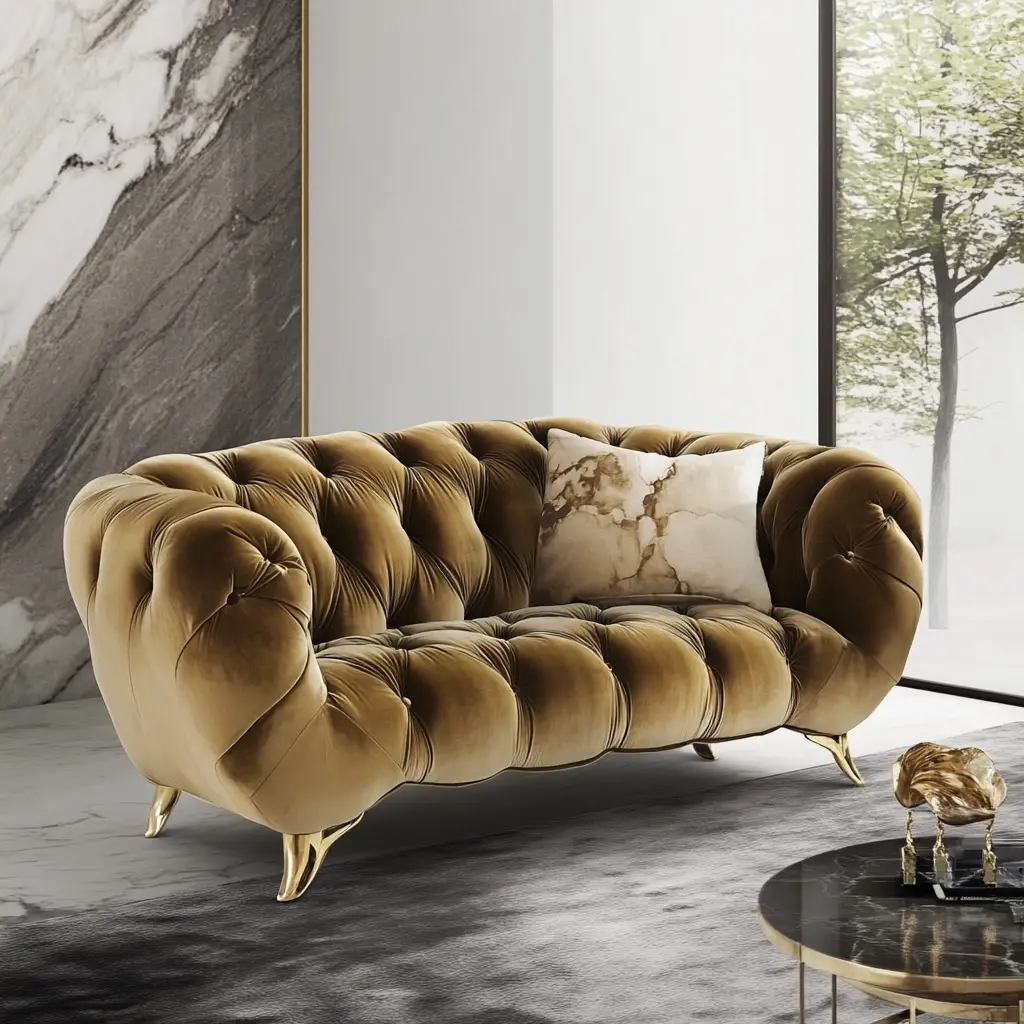 Channel-Tufted Design