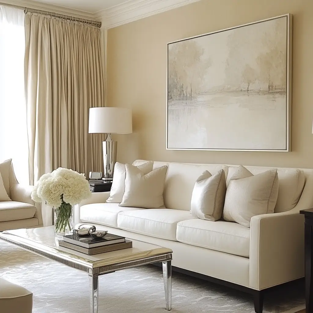 Classic White and Beige