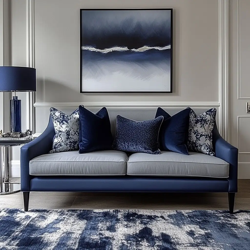 Complement With Navy Blue Accessories