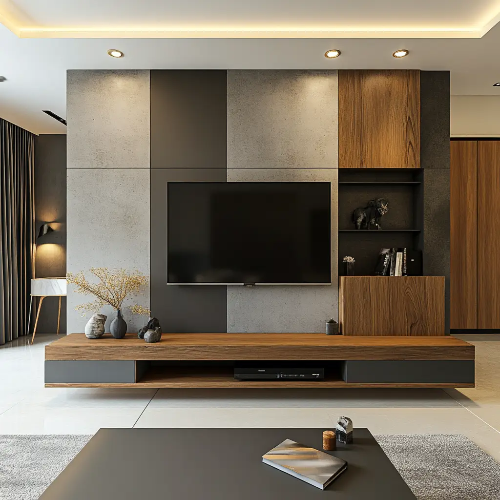 Concrete and Wood Mix
