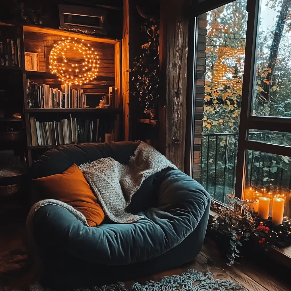Cozy Corner with a Throw Chair