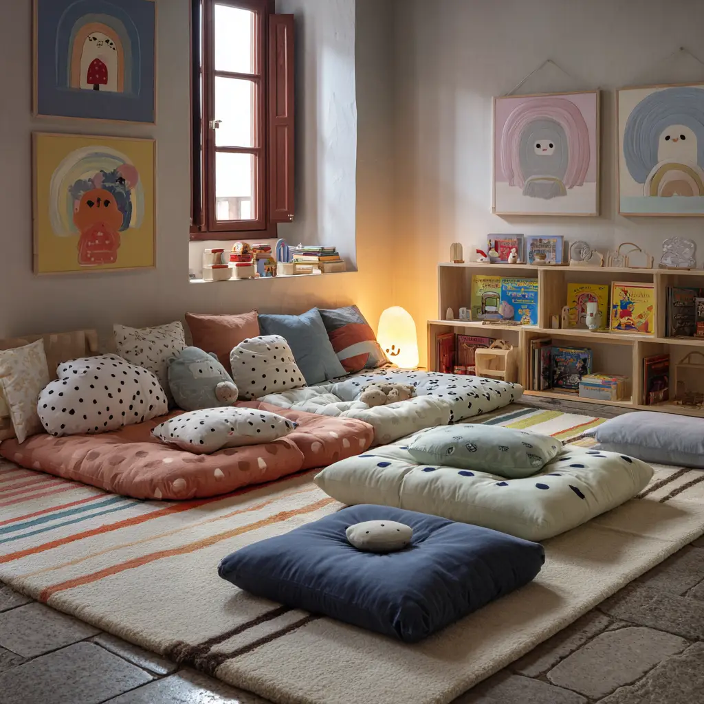 Cozy Floor Cushion Area