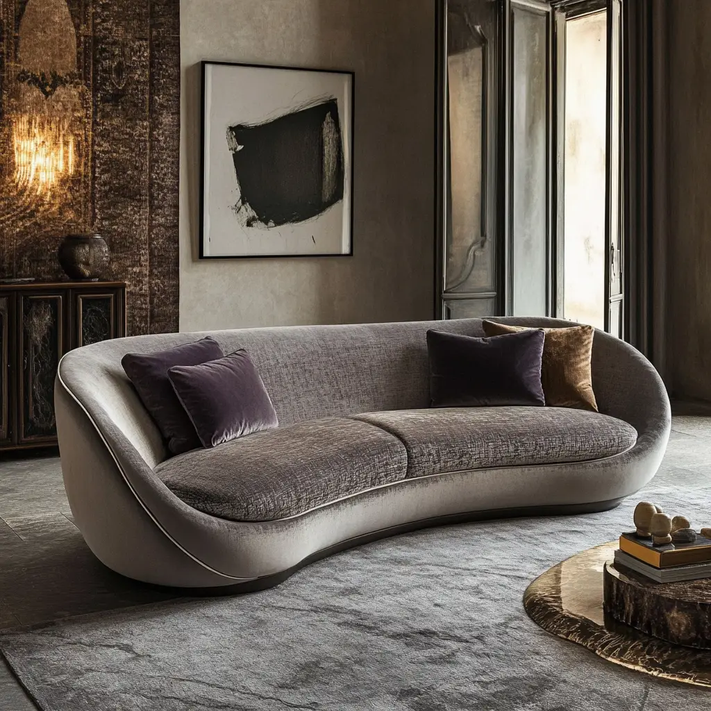 Curved Silhouette Sofa