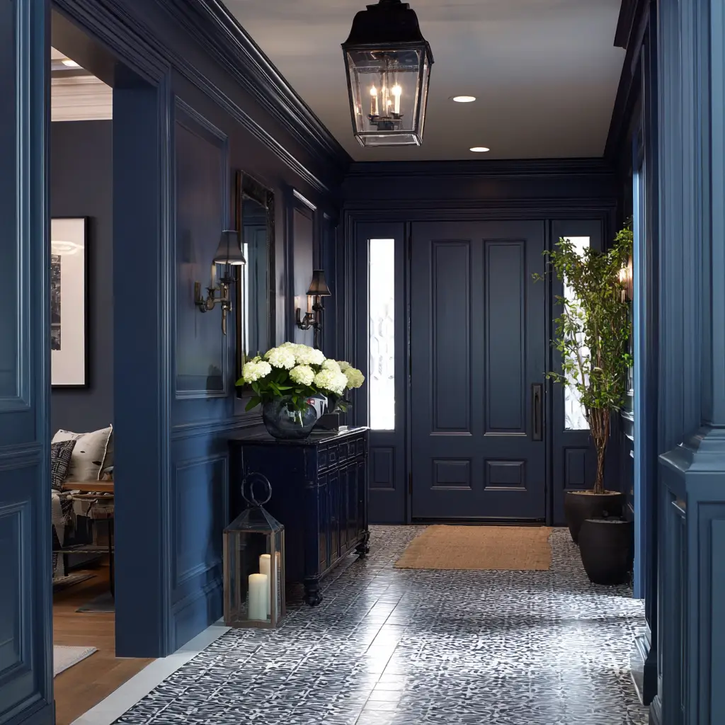 Dark Blue Entryway