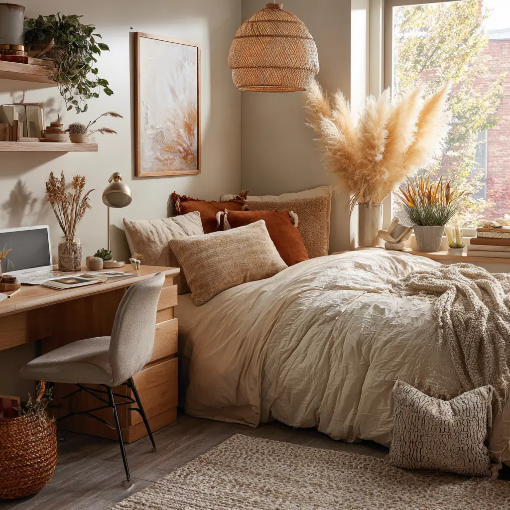 Decorate with Dried Flowers or Pampas Grass