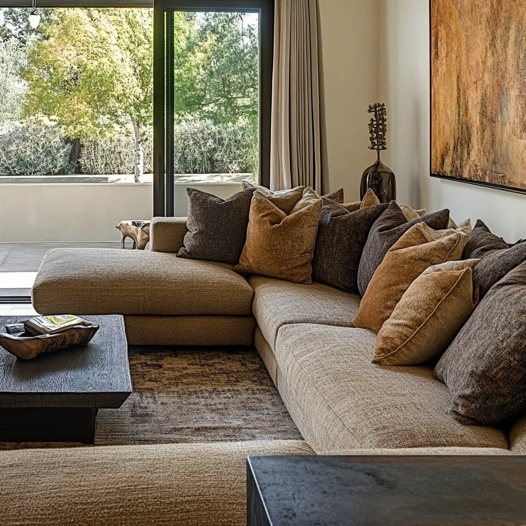 Earthy Toned Sofa