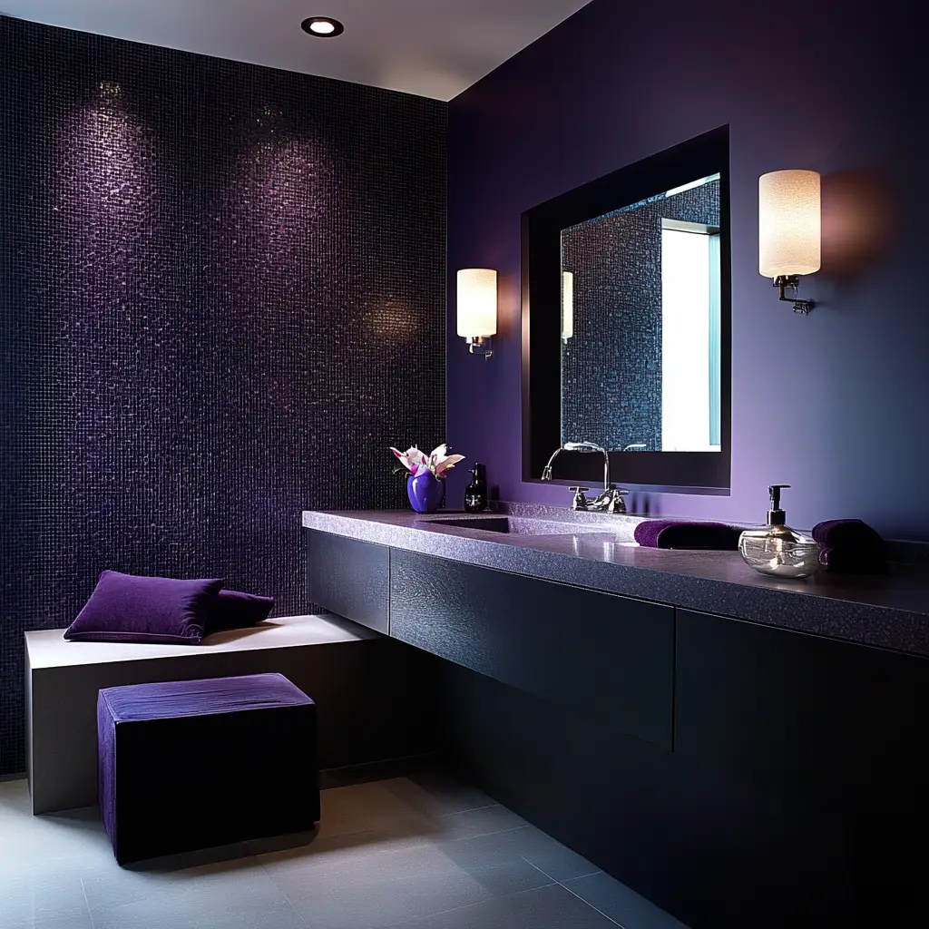 Eggplant Purple and Minimal Decor