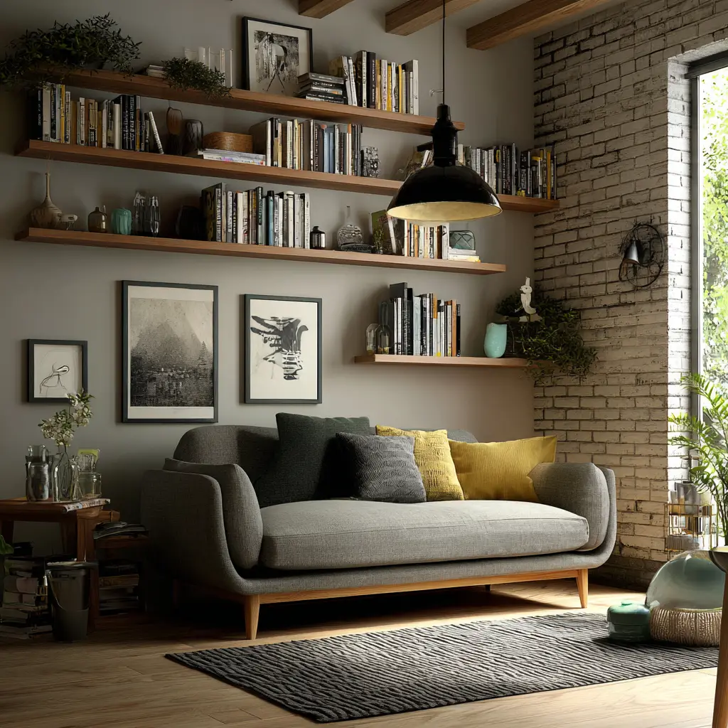 Floating Shelves with Personality
