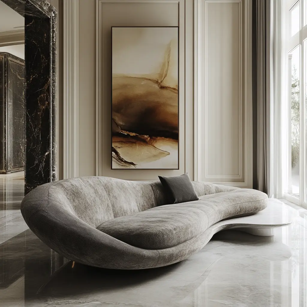 Floating Sofa with Low Back