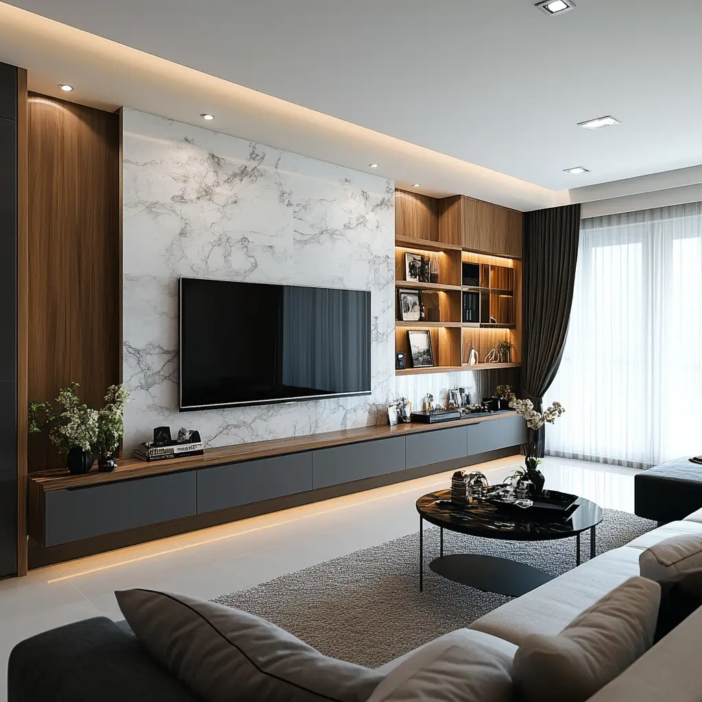 Floor-to-Ceiling Statement Wall