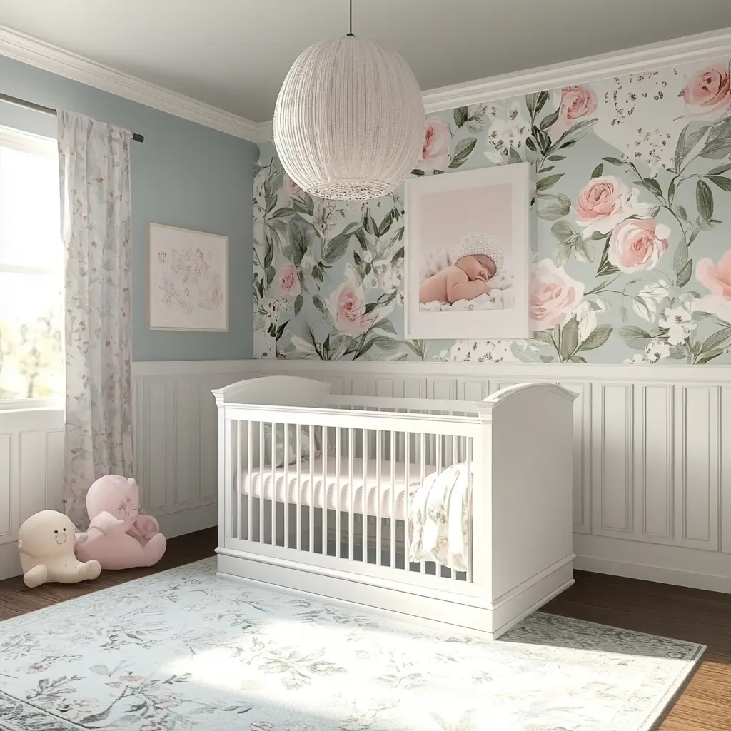 Floral Baby Girl Room