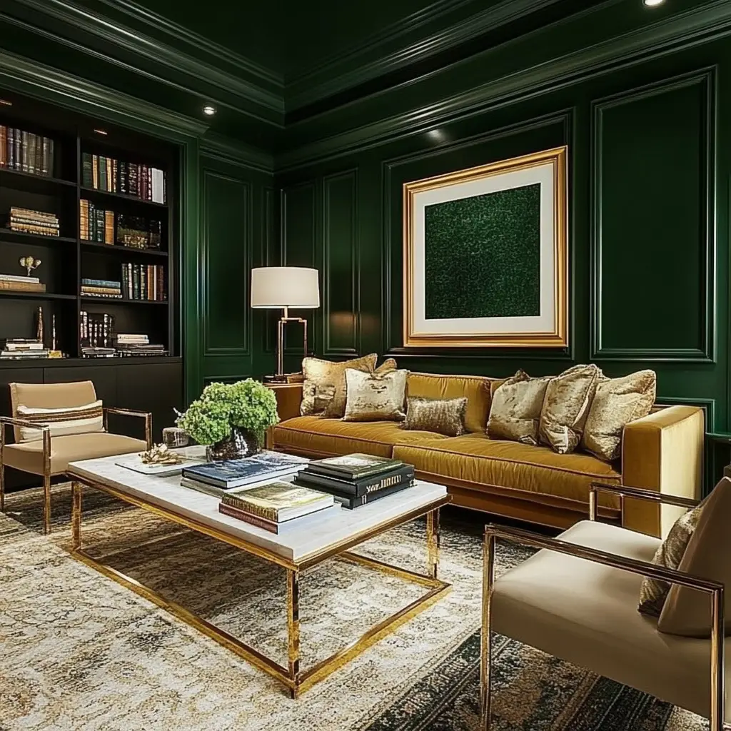 Forest Green and Gold
