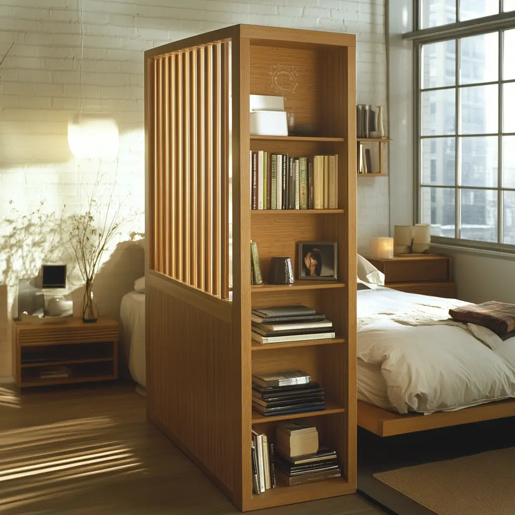 Freestanding Bookshelf Divider