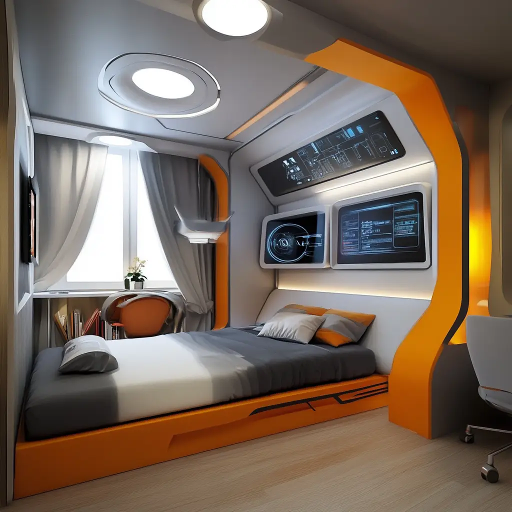 Futuristic Tech Room